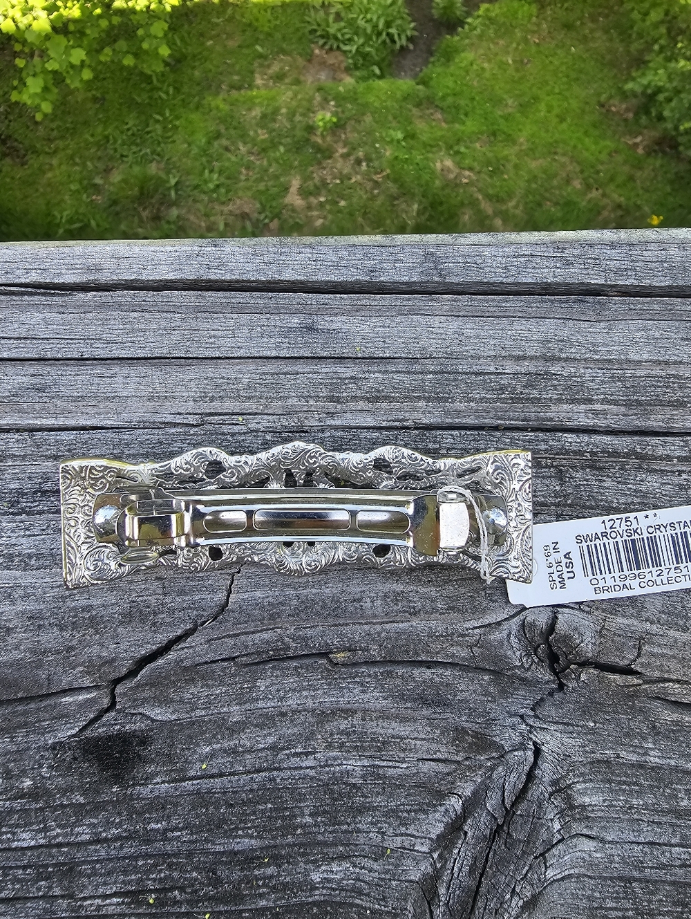 Swarovski Crystal Bridal Hair Clip – Elegant Vintage-Inspired Formal Piece - Picture 2 of 5
